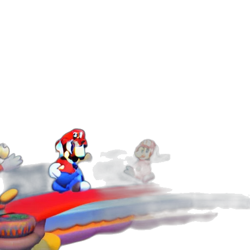 concept art, 3d render, pixel art, fog transparent PNG cut-out