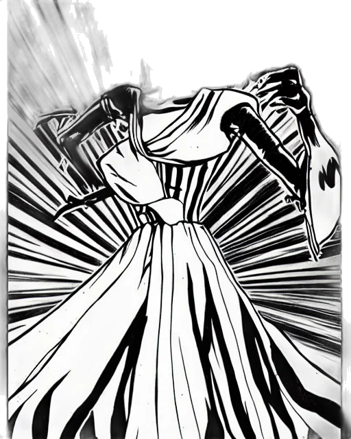 dress, sword, staff, weapon, comic book art, concept art, cartoon, anime transparent PNG cut-out