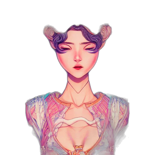 dress, mask, jewelry, creature, fantasy art, watercolor, concept art, pixel art transparent PNG cut-out