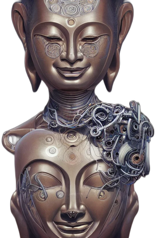 jewelry, robot, mask, face, concept art, 3d render, cyberpunk, photorealistic transparent PNG cut-out