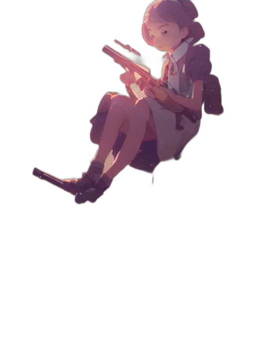 staff, weapon, dress, robot, concept art, pixel art, anime, watercolor transparent PNG cut-out