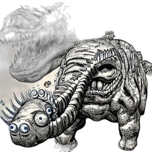 creature, dragon, animal, weapon transparent PNG cut-out