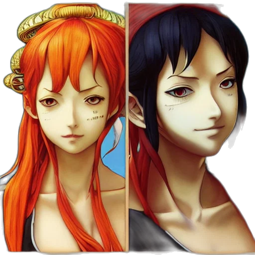 fantasy art, anime, photorealistic, 3d render transparent PNG cut-out