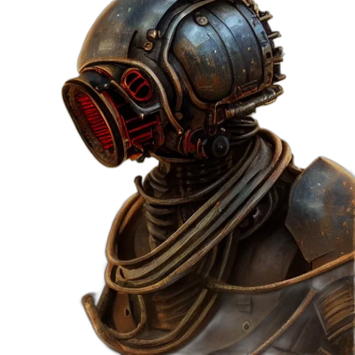 robot, mask, face, staff transparent PNG cut-out