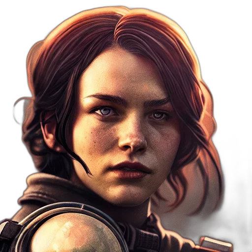 face, staff, concept art, photorealistic, fantasy art, comic book art, fallout, charismatic transparent PNG cut-out