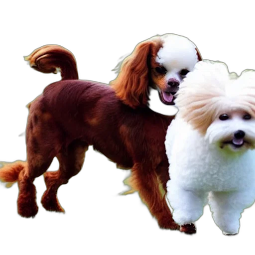 animal, creature, hair, photorealistic, 3d render, concept art, bichon, frise transparent PNG cut-out