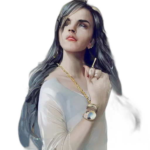 jewelry, dress, face, staff transparent PNG cut-out