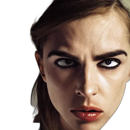 face, photorealistic, comic book art, concept art, oil painting, shut transparent PNG cut-out