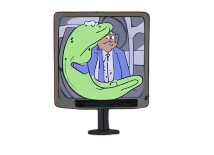 dragon, robot, staff, creature, cartoon, vaporwave, pixel art, concept art transparent PNG cut-out
