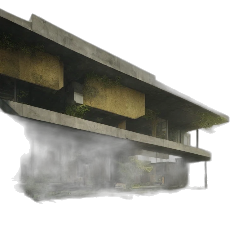 building, concept art, 3d render, photorealistic transparent PNG cut-out