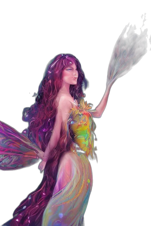 dress, fantasy art, concept art, photorealistic, watercolor, outer space, pastel, colorful transparent PNG cut-out