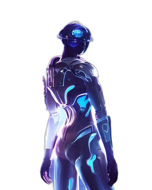 robot, dress, staff, mask transparent PNG cut-out