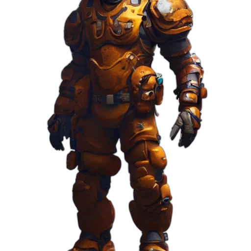 robot, weapon, creature, animal, concept art, fantasy art, 3d render, pixel art transparent PNG cut-out