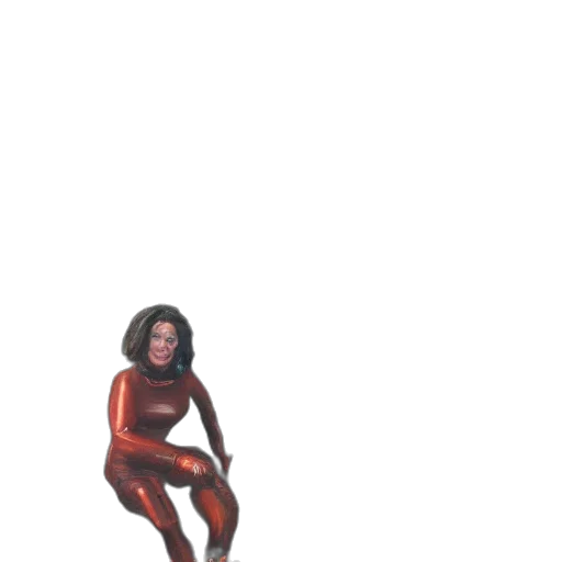 creature, dress, hair, robot transparent PNG cut-out