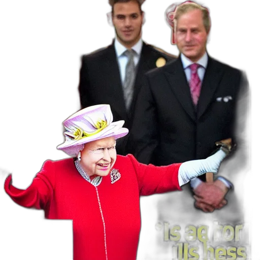 crown, hat, dress, umbrella, queen, england, making, rude transparent PNG cut-out