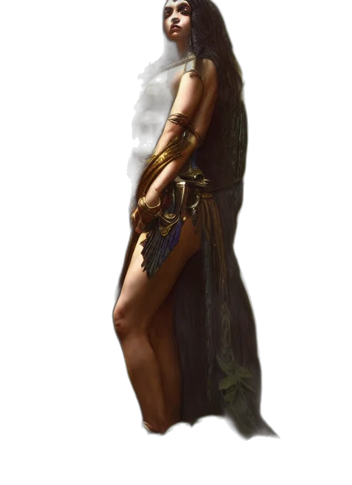 staff, dress, sword, weapon, fantasy art, concept art, photorealistic, comic book art transparent PNG cut-out