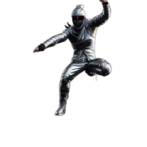 jacket, staff, mask, weapon, concept art, 3d render, pixel art, photorealistic transparent PNG cut-out