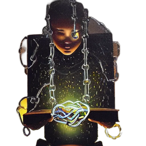 jewelry, robot, crown, jacket transparent PNG cut-out