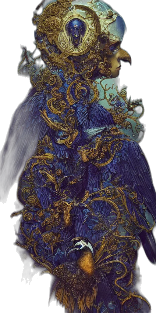 dragon, crown, creature, mask, concept art, fantasy art, photorealistic, 3d render transparent PNG cut-out