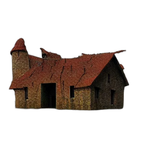 building, furniture, crown, 3d render transparent PNG cut-out