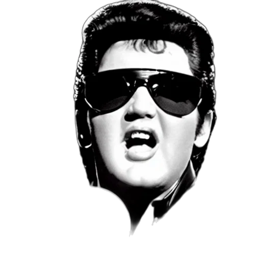 photorealistic, cartoon, 3d render, elvis, presley, singing, stage, style transparent PNG cut-out