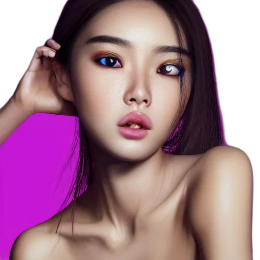 face, jewelry, photorealistic, oil painting transparent PNG cut-out