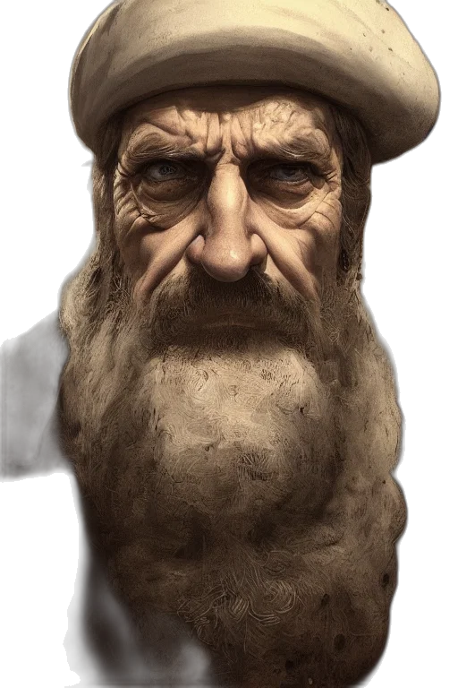 face, hat, mask, staff transparent PNG cut-out
