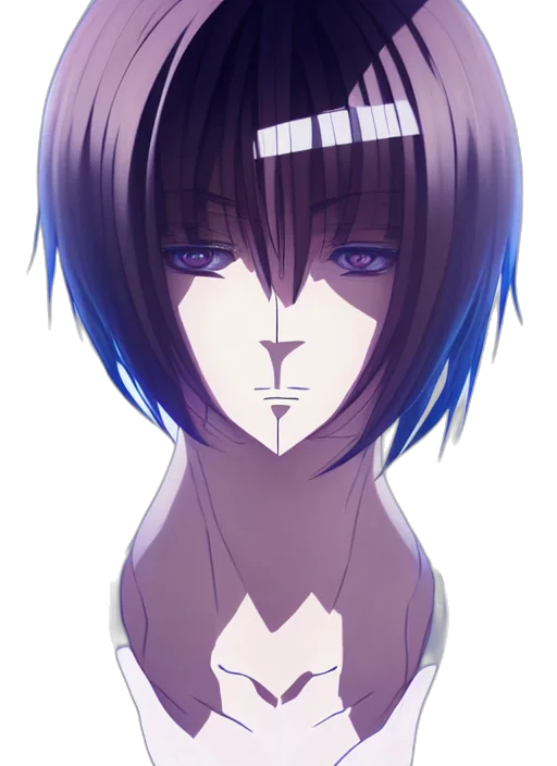 mask, face, anime, cartoon, concept art, pixel art, blue, monochrome transparent PNG cut-out