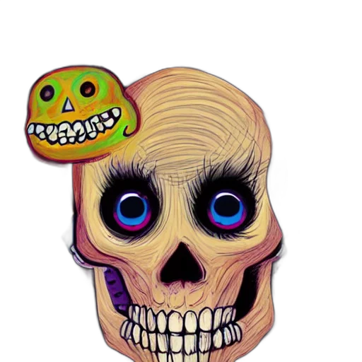mask, face, hat, staff, 3d render, concept art, pixel art, cartoon transparent PNG cut-out