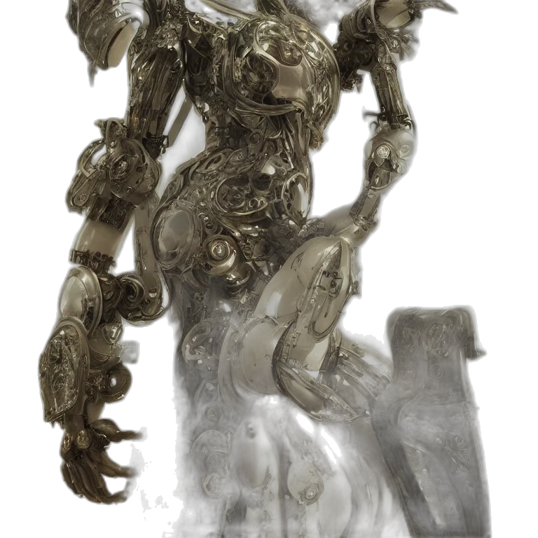 robot, weapon, creature, staff transparent PNG cut-out