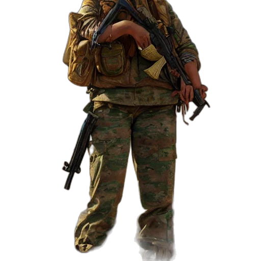 staff, weapon, jacket, face, concept art, 3d render, photorealistic, pixel art transparent PNG cut-out