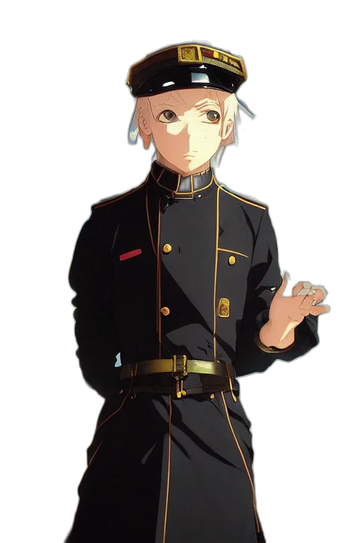 staff, hat, weapon, jacket transparent PNG cut-out