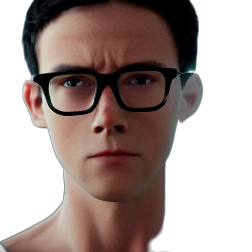 face, robot, creature, 3d render transparent PNG cut-out