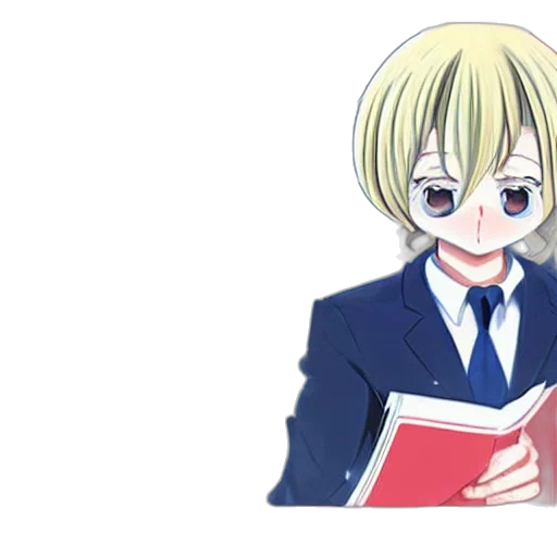 staff, anime, cartoon, girl transparent PNG cut-out