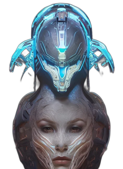 mask, face, robot, creature transparent PNG cut-out