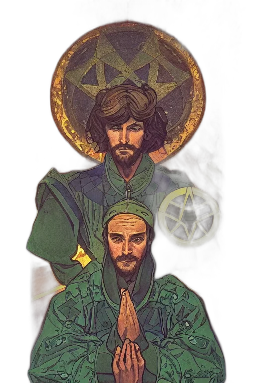 fantasy art, concept art, watercolor, pixel art transparent PNG cut-out