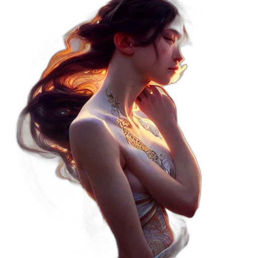 dress, crown, jewelry, face, fantasy art, concept art, photorealistic, pixel art transparent PNG cut-out