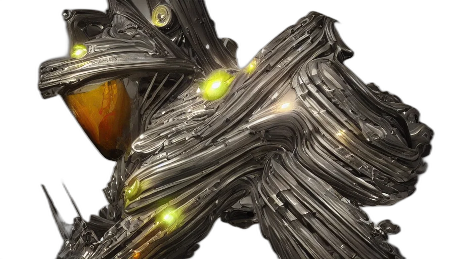 robot, weapon, sword, jewelry, concept art, 3d render, fantasy art, photorealistic transparent PNG cut-out