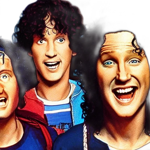 cartoon, bill, ted, excellent transparent PNG cut-out