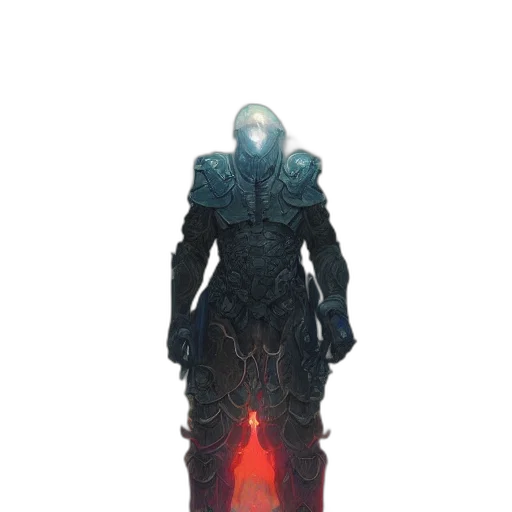 robot, sword, creature, staff, concept art, fantasy art, pixel art, comic book art transparent PNG cut-out