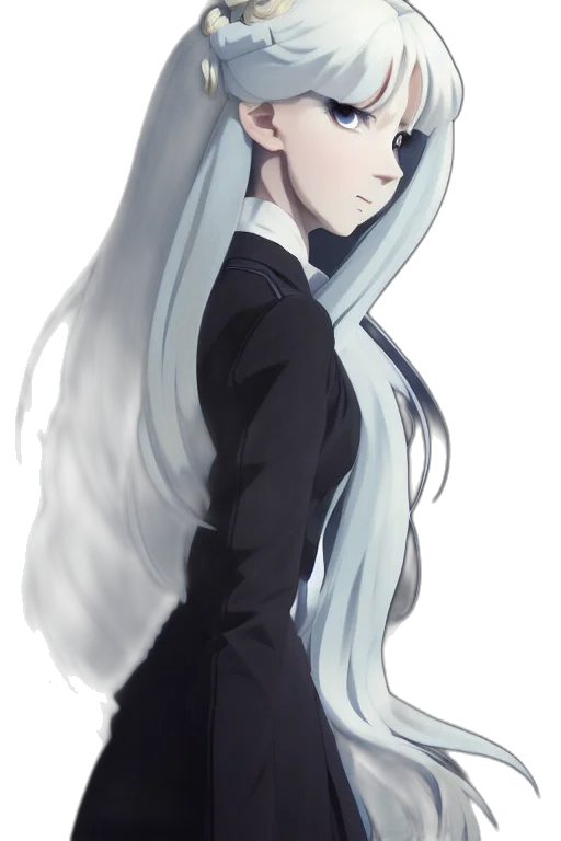 dress, staff, hair, face transparent PNG cut-out