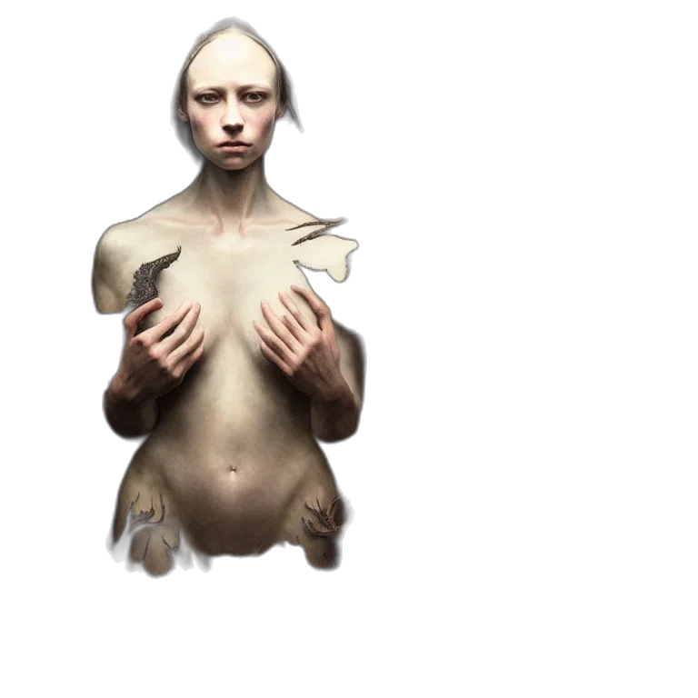 creature, face, mask, dress transparent PNG cut-out