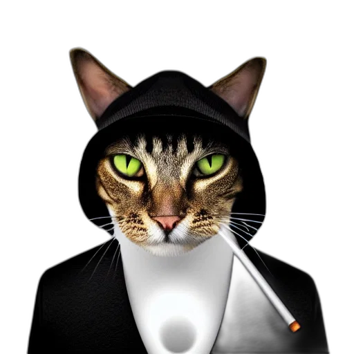 staff, jacket, animal, hat transparent PNG cut-out