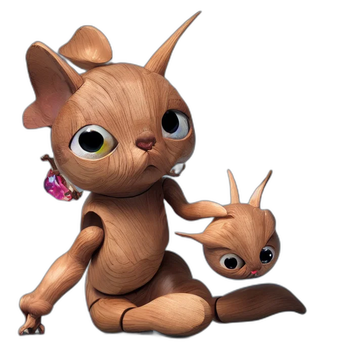 animal, creature, 3d render, concept art transparent PNG cut-out