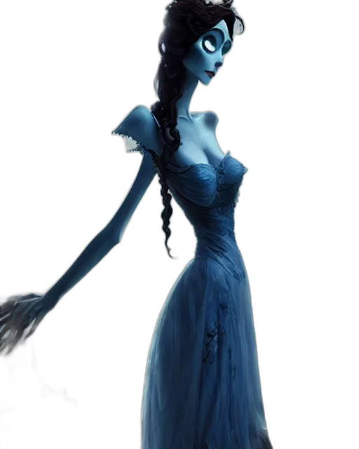 dress, staff, creature, mask transparent PNG cut-out