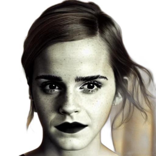 face, hair, mask, creature transparent PNG cut-out