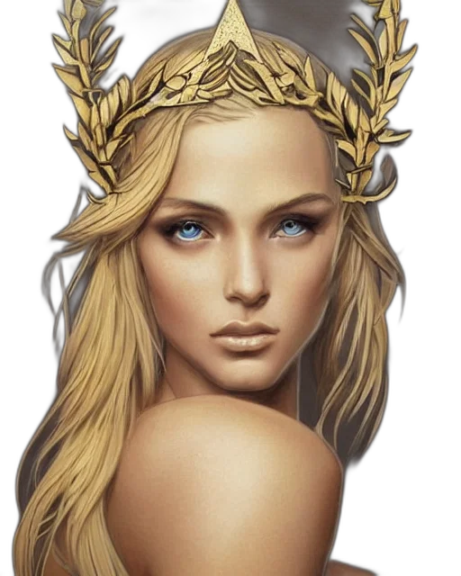 crown, jewelry, face, mask, fantasy art, photorealistic, concept art, 3d render transparent PNG cut-out