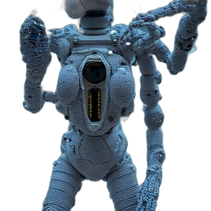 robot, creature, weapon, staff transparent PNG cut-out