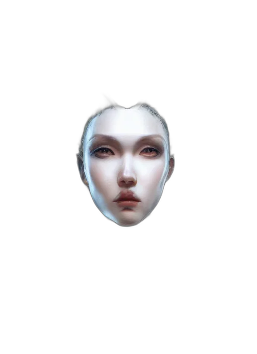 face, mask, robot, creature transparent PNG cut-out