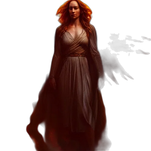 dress, staff, creature, concept art transparent PNG cut-out